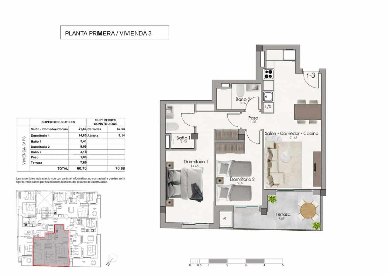 2 sypialnia Apartament na sprzedaż w Santa Pola z basenem garażem - 248 000 € (Ref: 9962250)