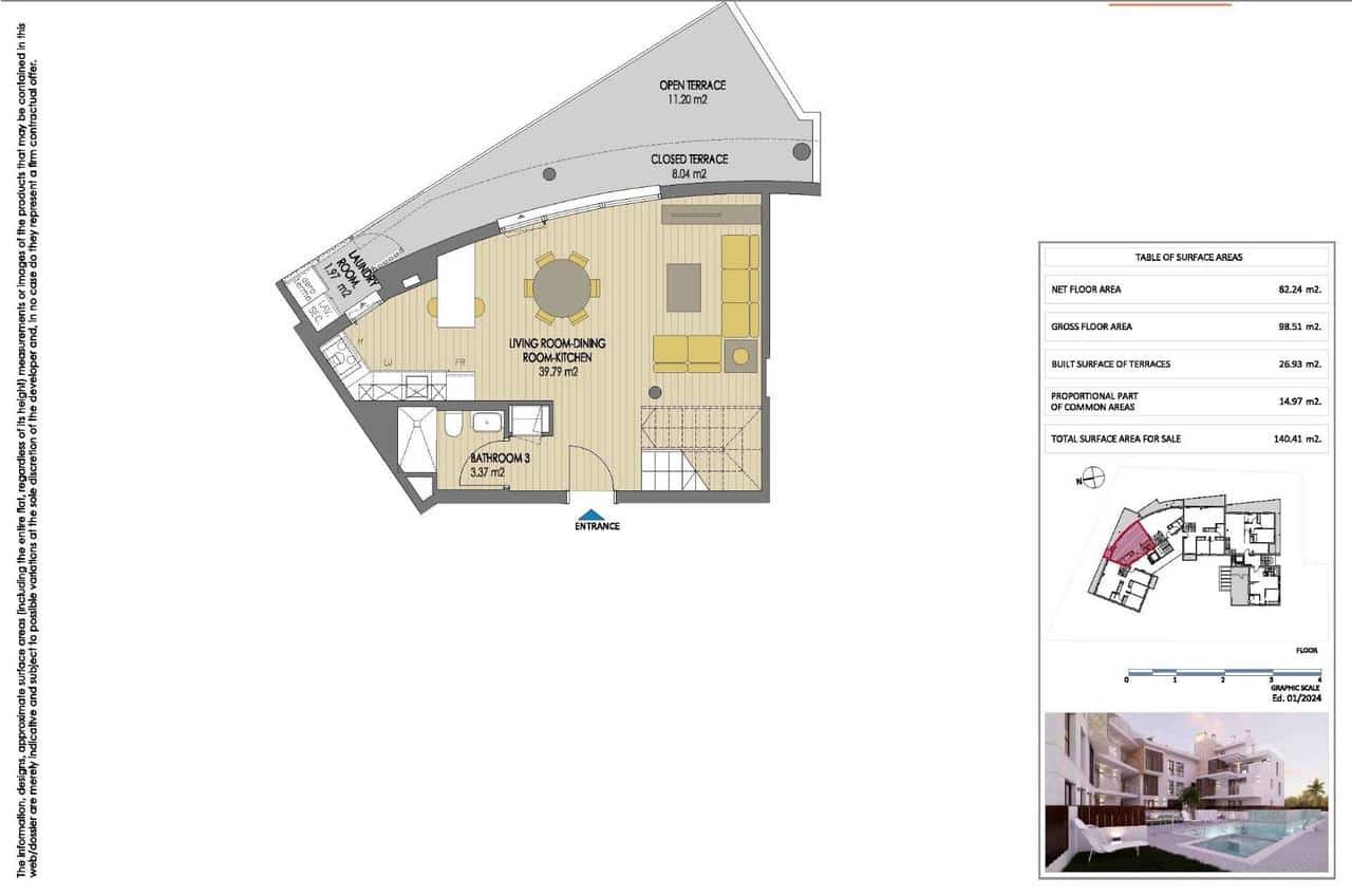 2 soverom Leilighet til salgs i Javea / Xabia med svømmebasseng garasje - € 515 000 (Ref: 9968098)