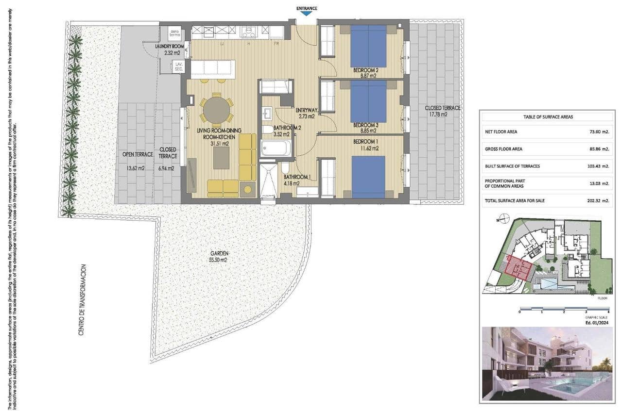 3 camera da letto Appartamento in vendita in Javea / Xabia con piscina garage - 565.000 € (Rif: 9968099)
