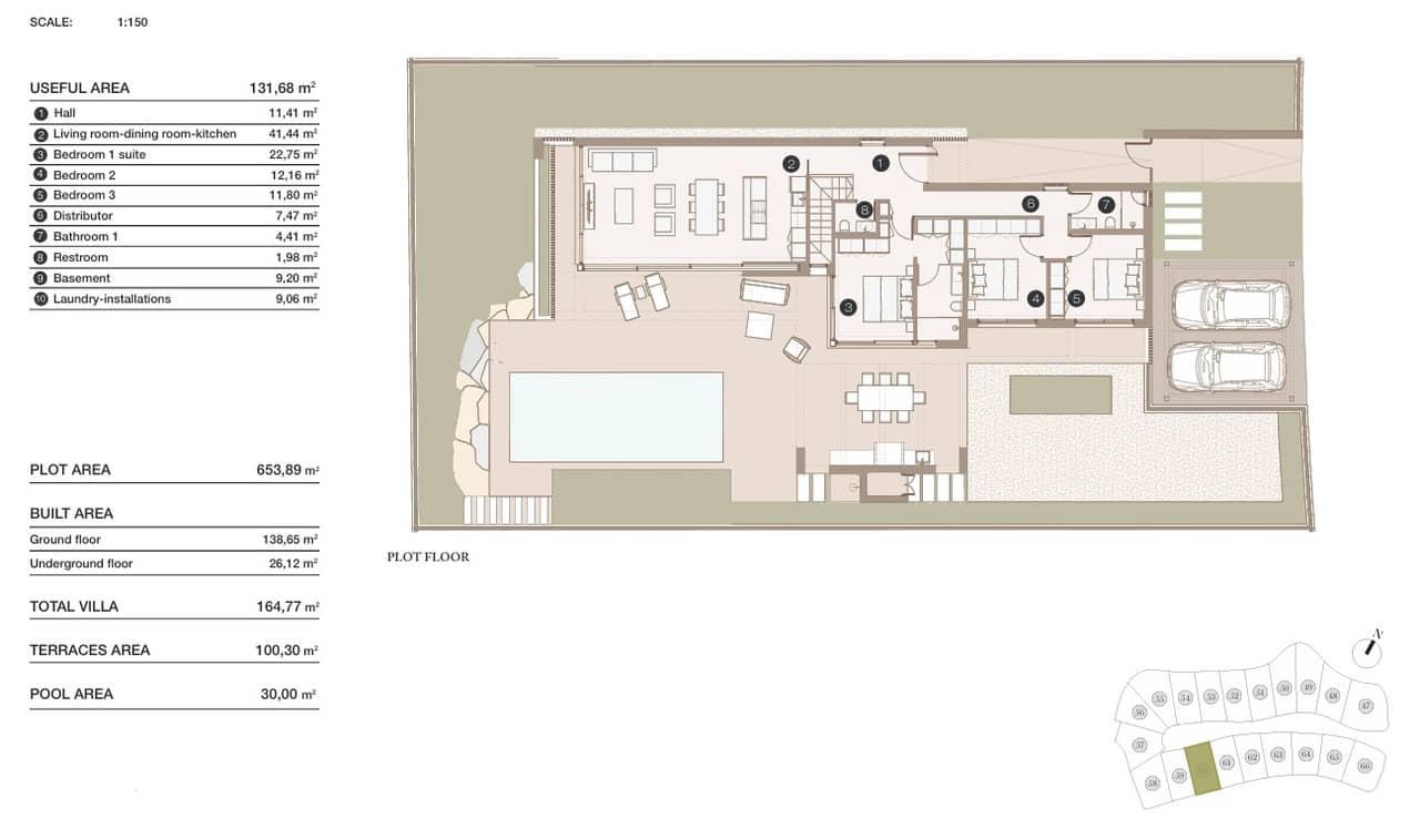 3 soveværelse Villa til salg i Las Colinas Golf med swimmingpool garage - € 1.090.000 (Ref: 9994834)