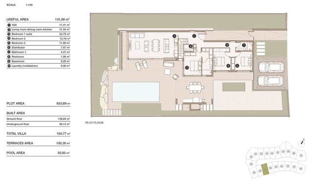 3 soveværelse Villa til salg i Las Colinas Golf, Orihuela med swimmingpool garage - € 1.090.000 (Ref: 9994834)