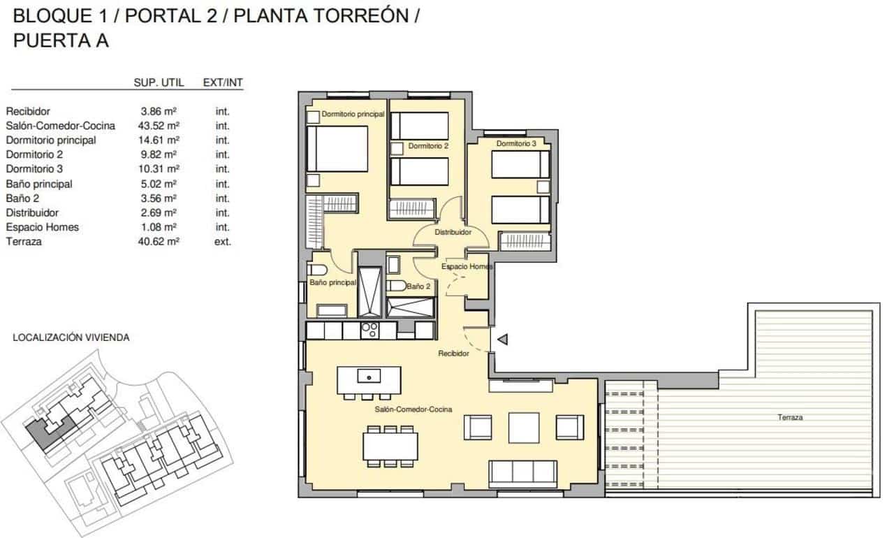 3 soveværelse Penthouse til salg i Estepona med swimmingpool garage - € 739.000 (Ref: 9999769)