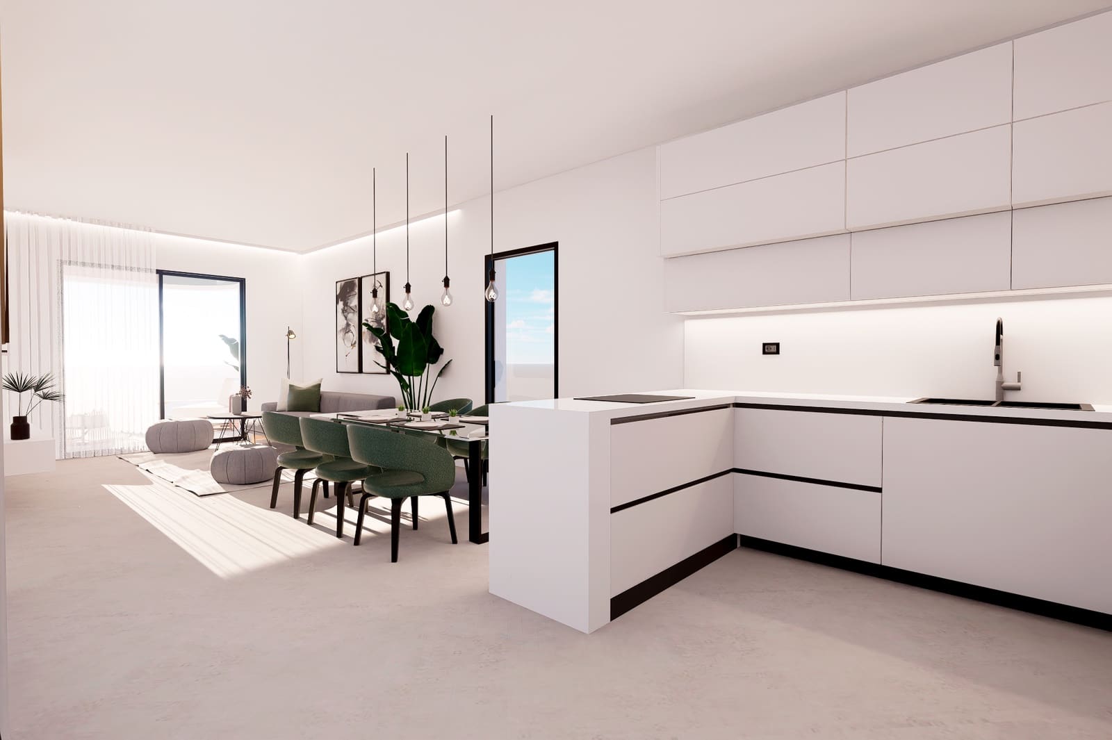 2 sypialnia Apartament na sprzedaż w Finestrat z basenem garażem - 339 900 € (Ref: 10025165)