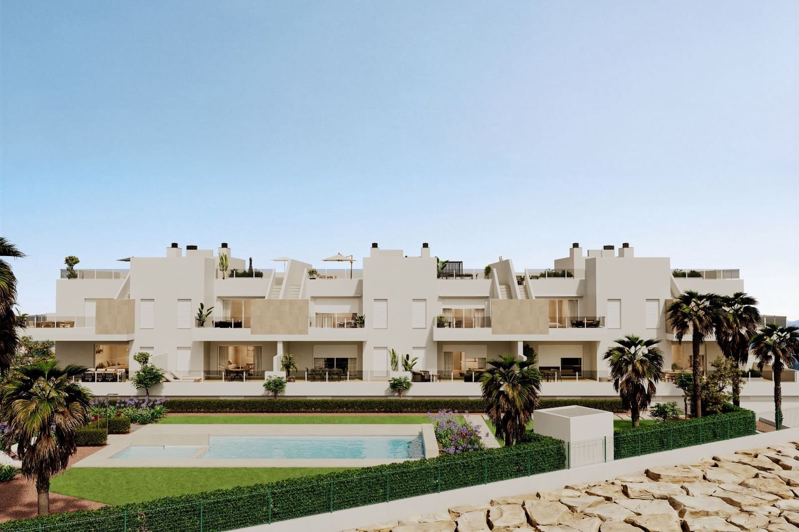 2 soveværelse Lejlighed til salg i Algorfa med swimmingpool garage - € 299.000 (Ref: 10034953)