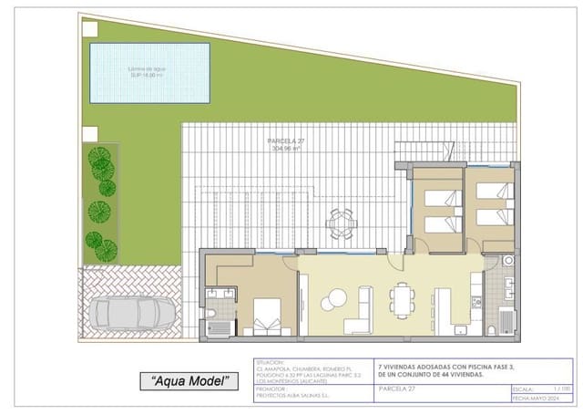 3 sypialnia Willa na sprzedaż w Los Montesinos z basenem garażem - 409 900 € (Ref: 8766604)