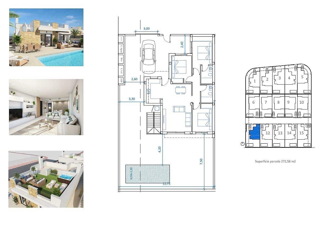 3 chambre Villa/Maison à vendre à San Fulgencio avec piscine garage - 390 500 € (Ref: 9111877)