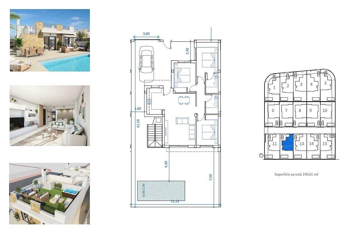3 chambre Villa/Maison à vendre à San Fulgencio avec piscine garage - 390 500 € (Ref: 9111877)