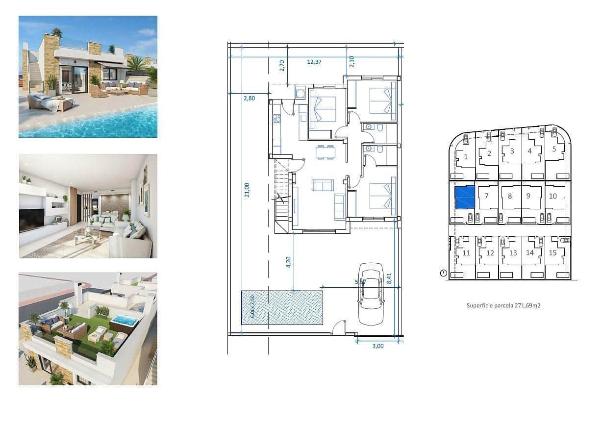 3 chambre Villa/Maison à vendre à San Fulgencio avec piscine garage - 390 500 € (Ref: 9111877)