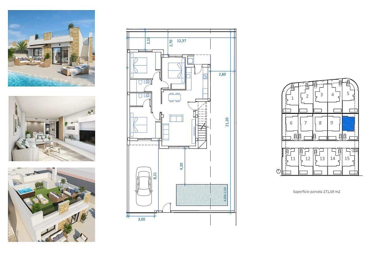 3 chambre Villa/Maison à vendre à San Fulgencio avec piscine garage - 390 500 € (Ref: 9111877)