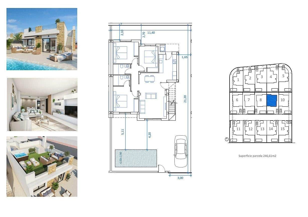 3 chambre Villa/Maison à vendre à San Fulgencio avec piscine garage - 390 500 € (Ref: 9111877)