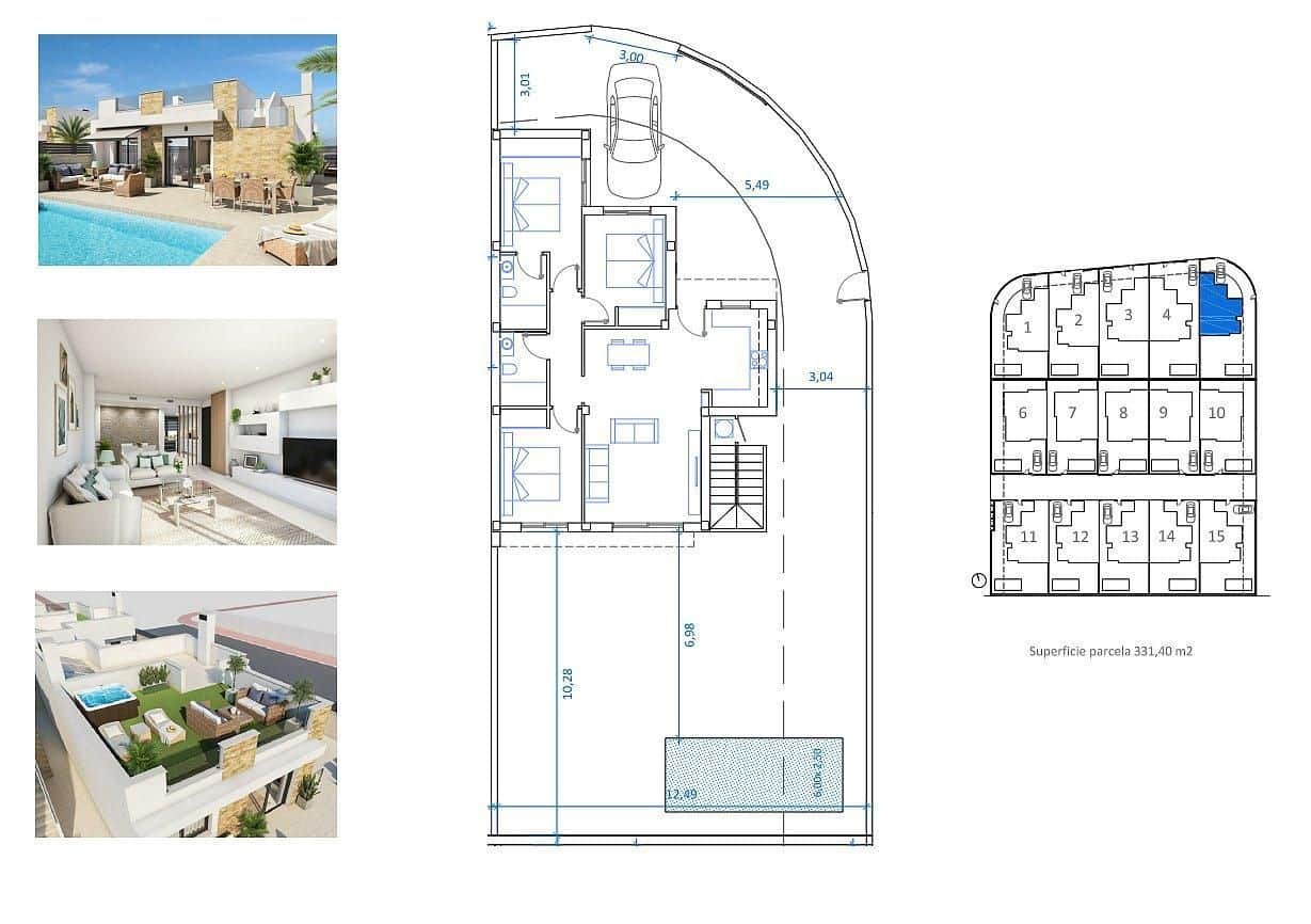 3 chambre Villa/Maison à vendre à San Fulgencio avec piscine garage - 390 500 € (Ref: 9111877)