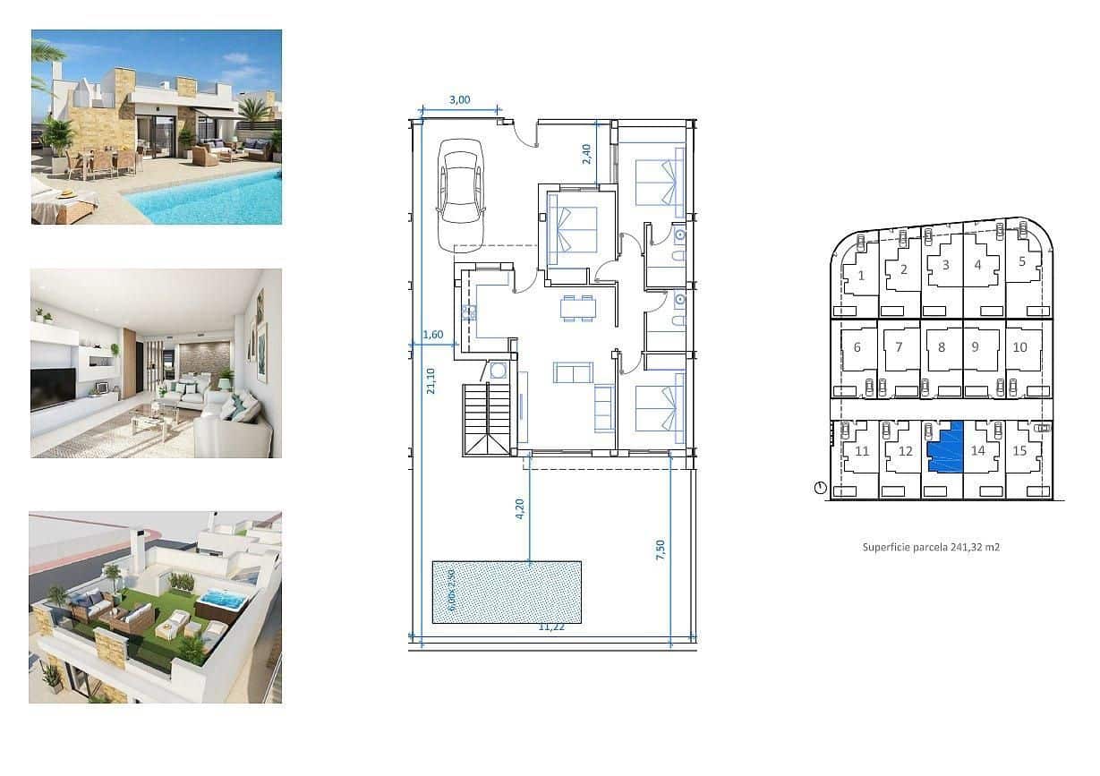 3 chambre Villa/Maison à vendre à San Fulgencio avec piscine garage - 390 500 € (Ref: 9111877)
