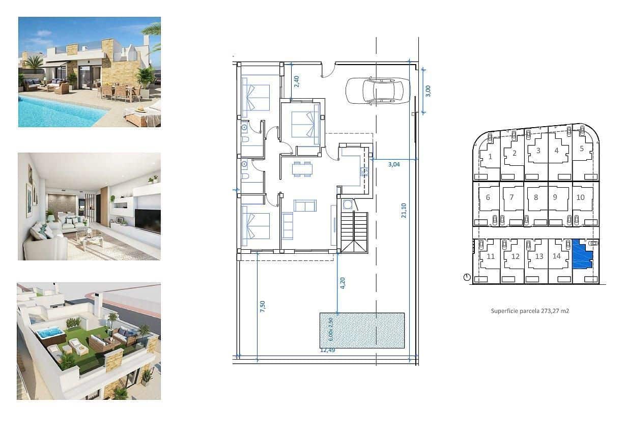 3 chambre Villa/Maison à vendre à San Fulgencio avec piscine garage - 390 500 € (Ref: 9111877)
