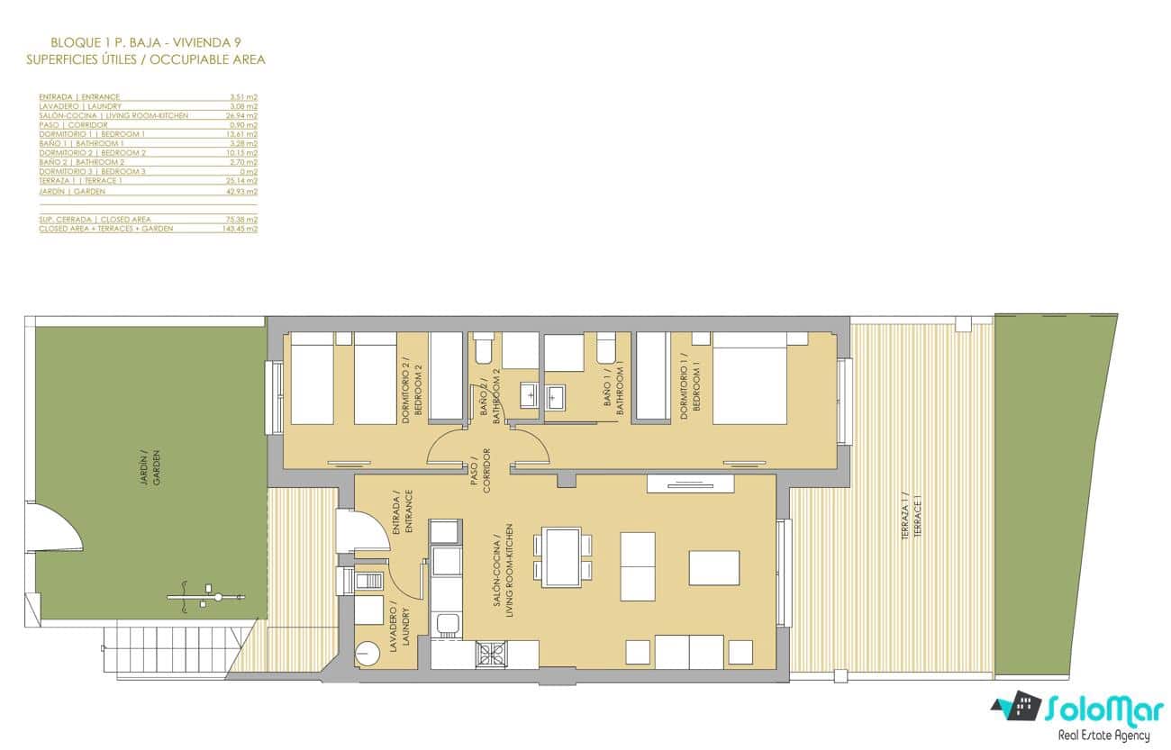 2 slaapkamer Appartement te koop in Orihuela Costa met zwembad - € 239.900 (Ref: 5542198)