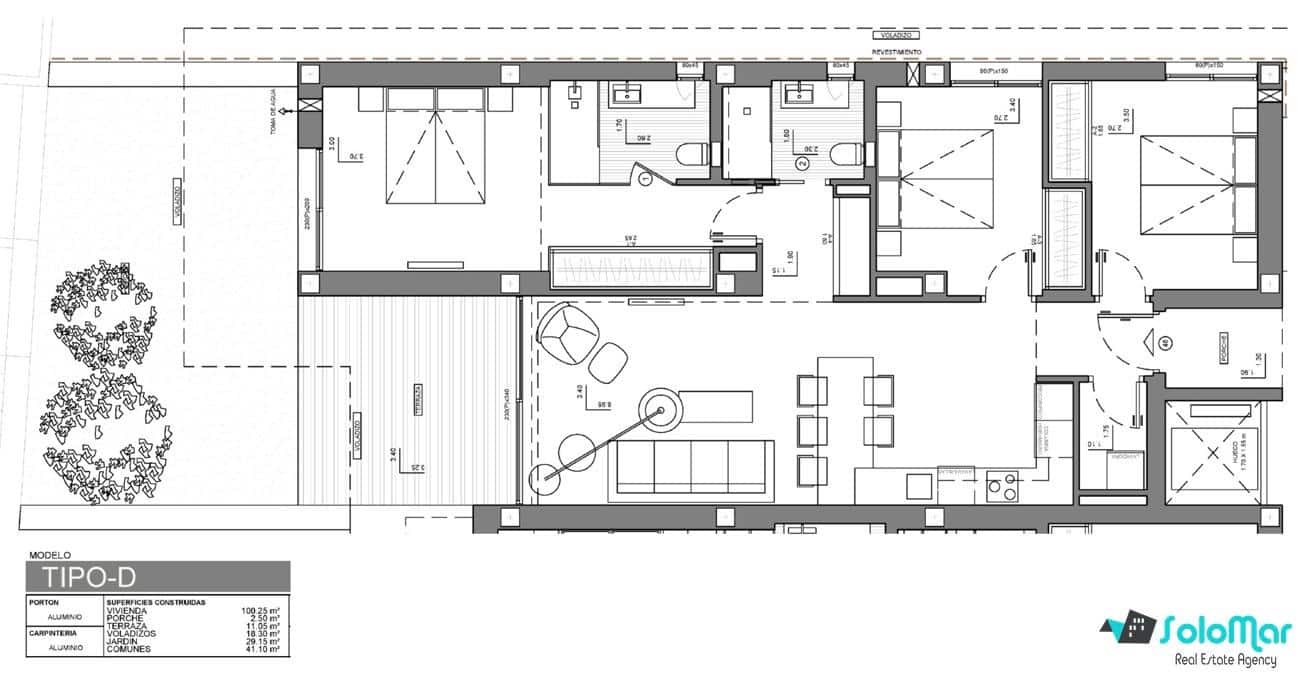 3 camera da letto Appartamento in vendita in Cumbre del Sol con piscina - 412.800 € (Rif: 5731200)