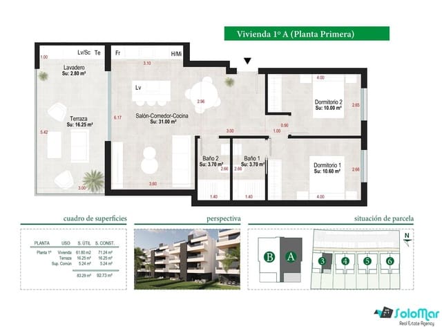 2 slaapkamer Appartement te koop in Condado de Alhama, Alhama de Murcia met zwembad - € 191.900 (Ref: 5749197)