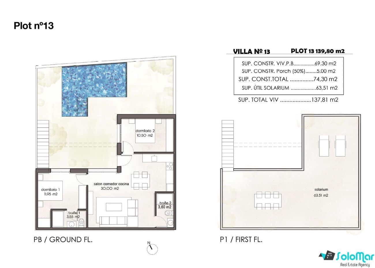 Chalet de 2 habitaciones en Pilar de la Horadada en venta - 315.900 € (Ref: 5850102)