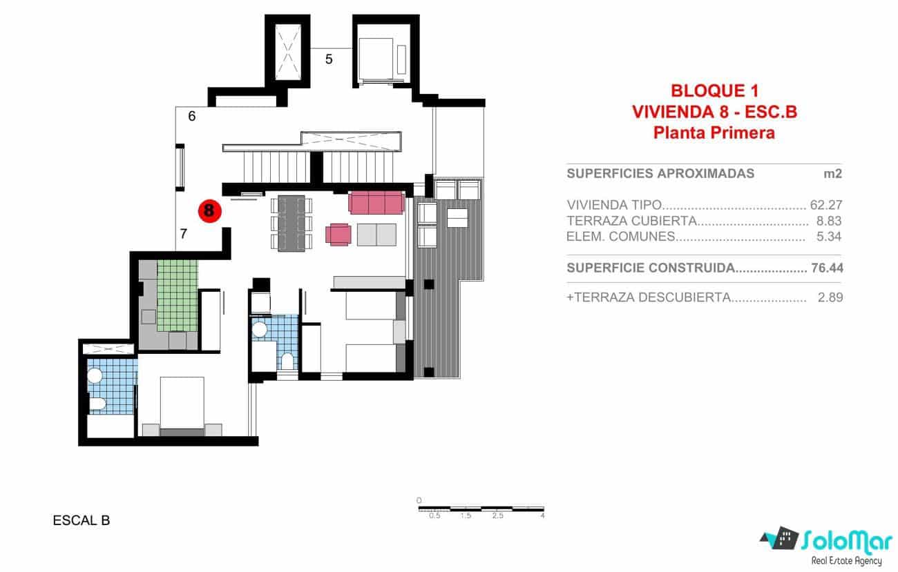 2 soveværelse Lejlighed til salg i Denia med swimmingpool - € 355.000 (Ref: 6525736)