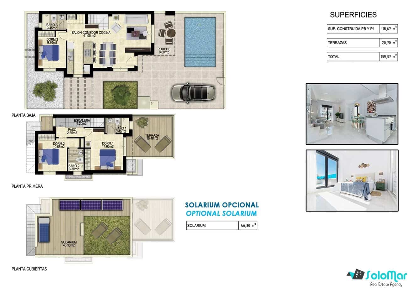 3 soveværelse Villa til salg i Orihuela Costa med swimmingpool - € 389.000 (Ref: 7171325)