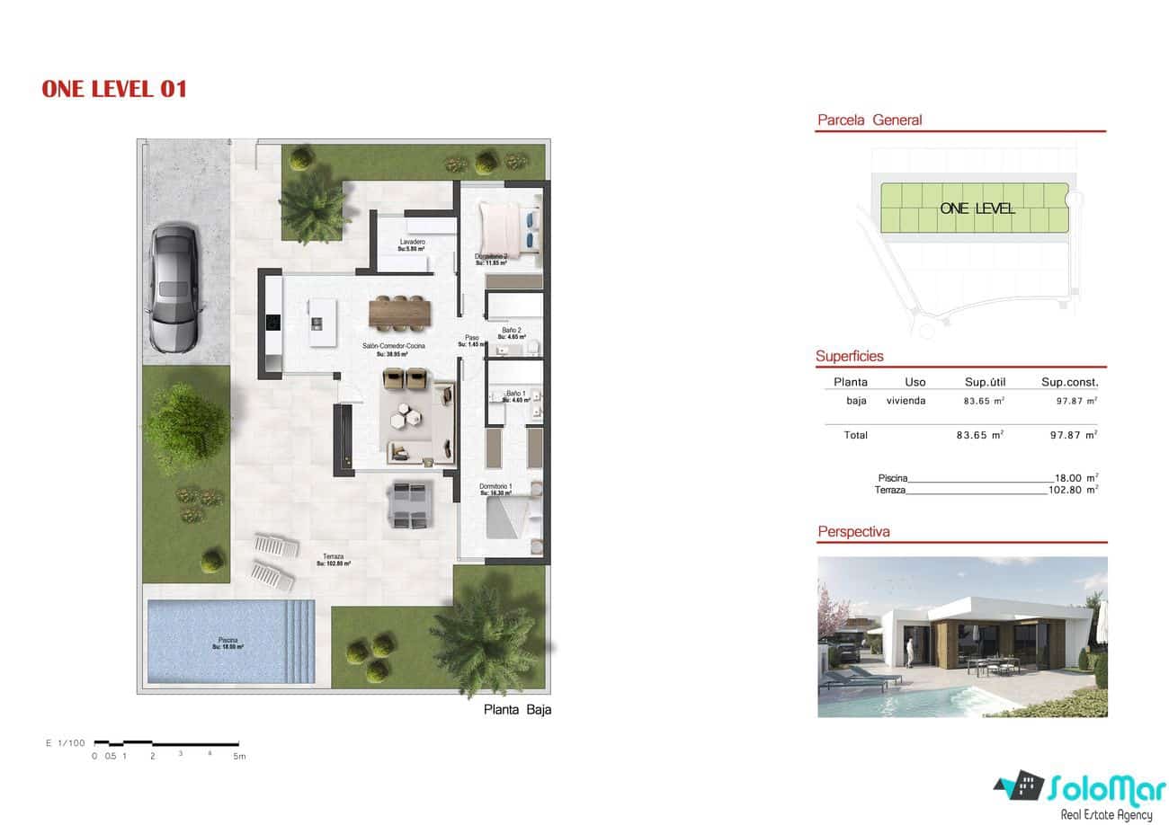 2 bedroom Villa for sale in Banos y Mendigo with pool - € 375,900 (Ref: 7302250)