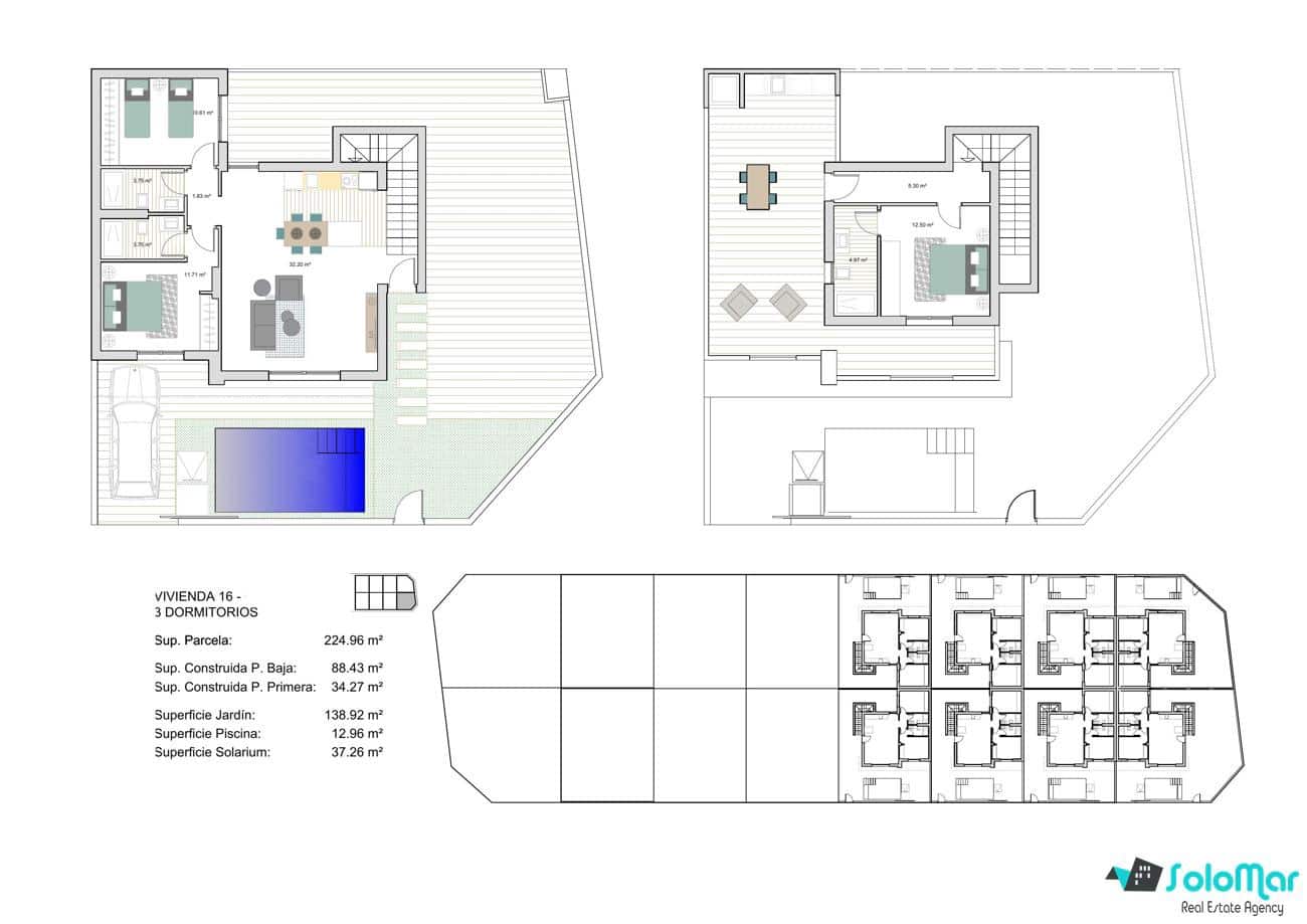 3 bedroom Villa for sale in Roldan with pool - € 392,500 (Ref: 7323906)