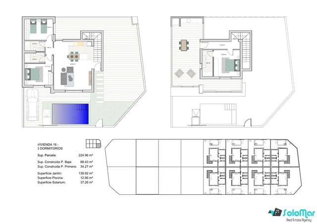 3 slaapkamer Villa te koop in Roldan, Torre-Pacheco met zwembad - € 392.500 (Ref: 7323906)
