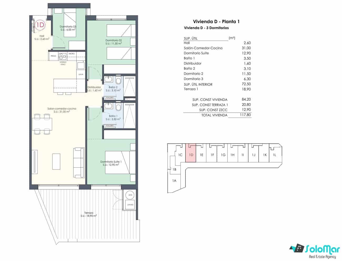3 bedroom Apartment for sale in Benijofar with pool - € 339,000 (Ref: 7340403)
