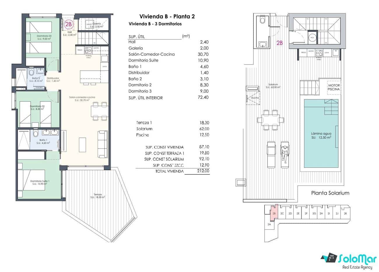 3 soveværelse Penthouse til salg i Benijofar med swimmingpool - € 466.000 (Ref: 7340404)