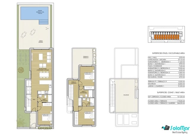 3 slaapkamer Villa te koop in Mil Palmeras, Pilar de la Horadada met zwembad - € 539.900 (Ref: 7352891)