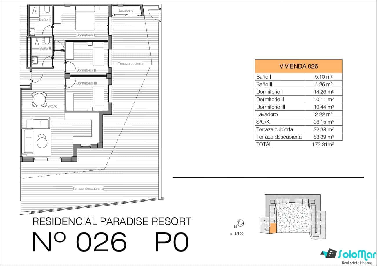 3 camera da letto Appartamento in vendita in San Miguel de Salinas con piscina - 399.900 € (Rif: 7363301)