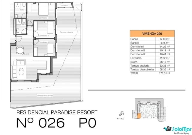 3 camera da letto Appartamento in vendita in San Miguel de Salinas con piscina - 399.900 € (Rif: 7363301)