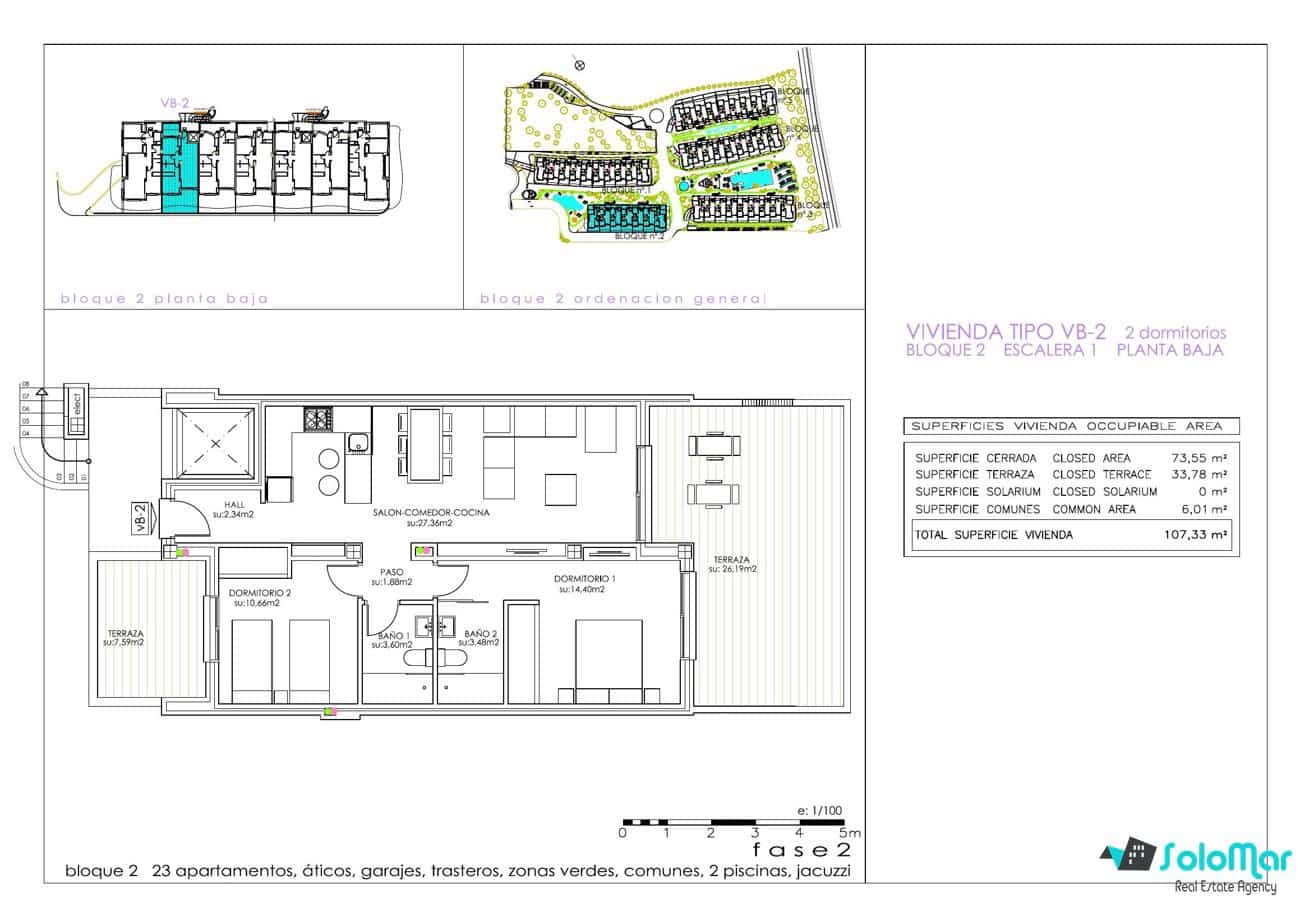 2 slaapkamer Appartement te koop in Playa Flamenca met zwembad - € 325.000 (Ref: 7365204)