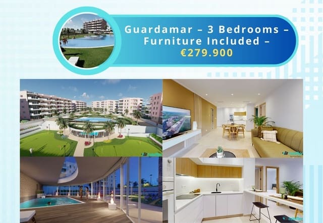 3 slaapkamer Appartement te koop in El Raso, Guardamar del Segura met zwembad - € 279.900 (Ref: 7378537)
