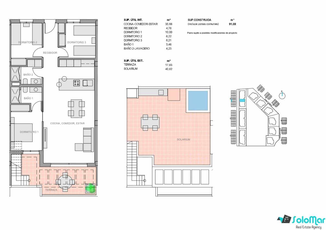 3 bedroom Penthouse for sale in El Raso with pool - € 364,900 (Ref: 7378538)