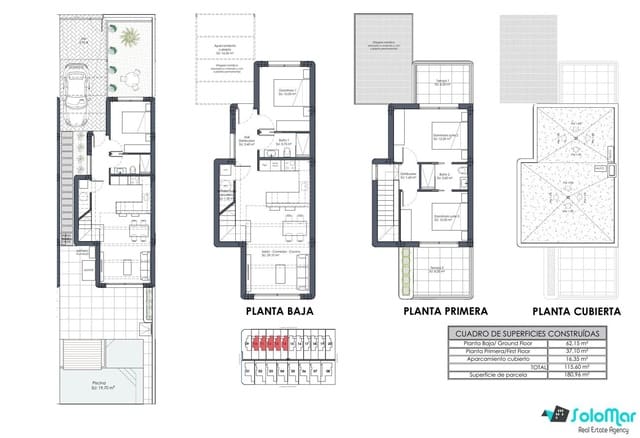 3 chambre Villa/Maison à vendre à Los Alcázares avec piscine - 399 900 € (Ref: 7381501)