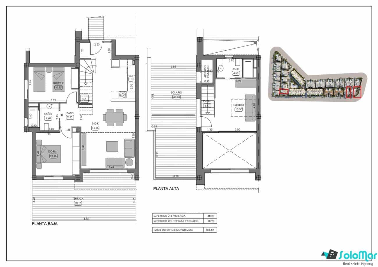 3 bedroom Townhouse for sale in Algorfa with pool - € 495,000 (Ref: 7386207)