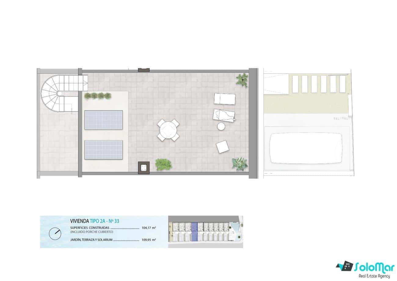 3 chambre Maison de Ville à vendre à Pilar de la Horadada avec piscine - 279 900 € (Ref: 7416295)