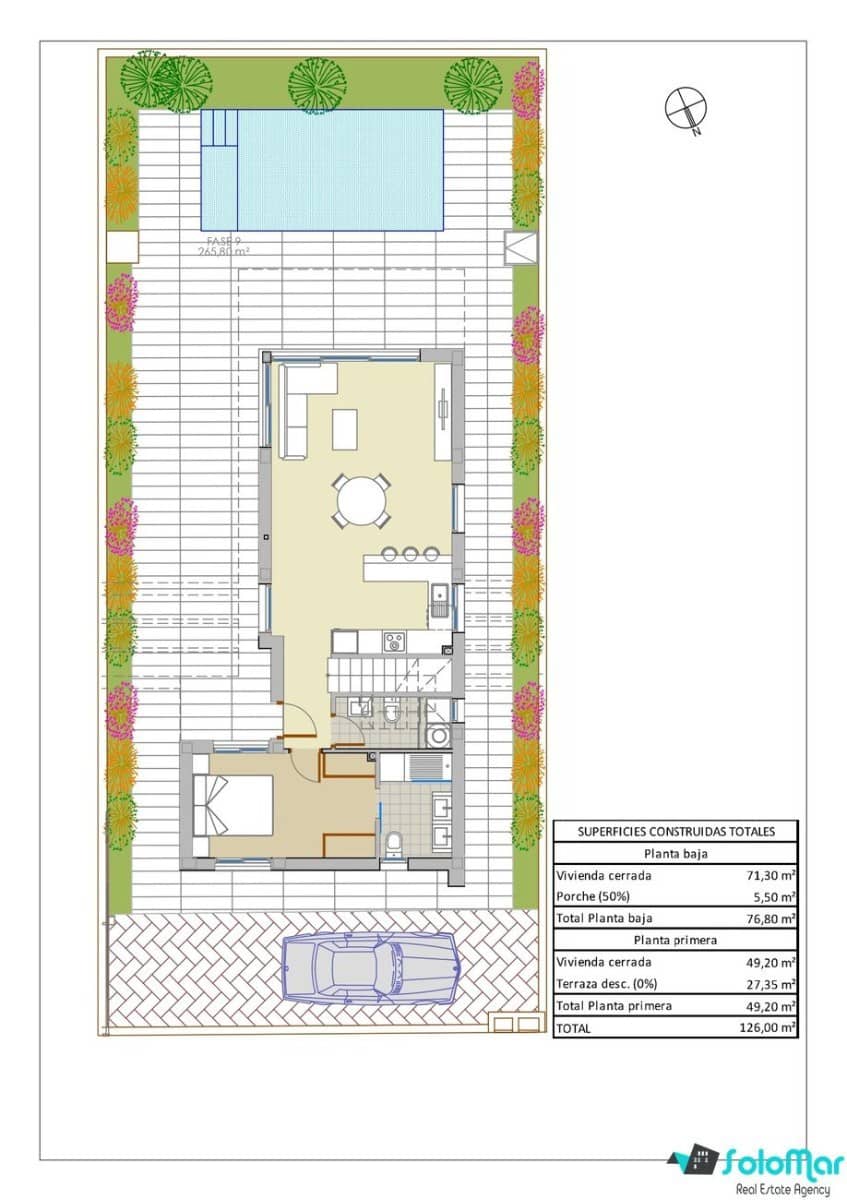 3 bedroom Villa for sale in Pilar de la Horadada with pool - € 399,000 (Ref: 7426980)