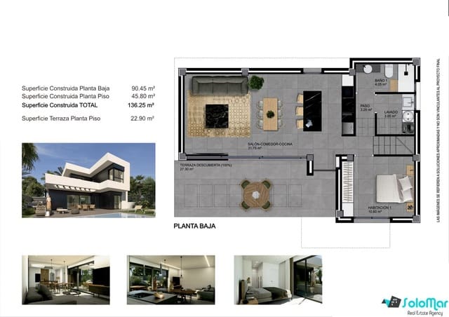 3 chambre Villa/Maison à vendre à Ciudad Quesada, Rojales avec piscine - 549 000 € (Ref: 7550828)