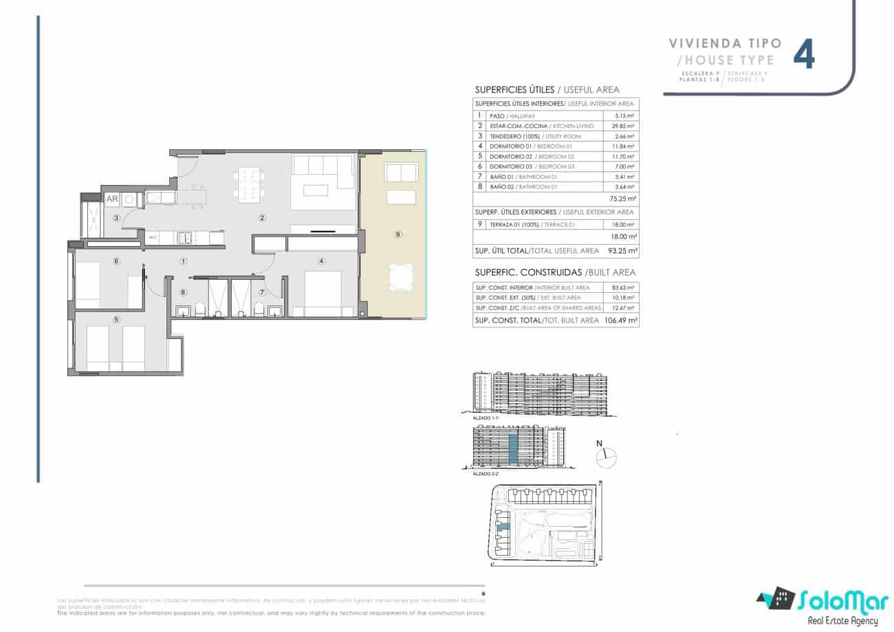 3 soverom Leilighet til salgs i Punta Prima med svømmebasseng - € 394 000 (Ref: 7582708)