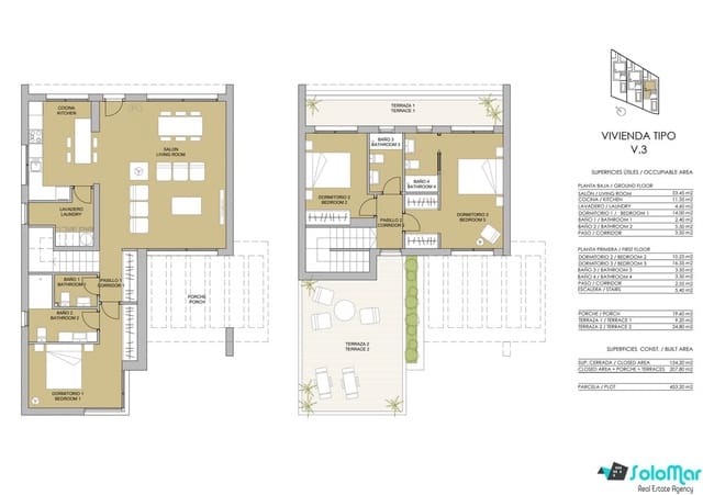 3 camera da letto Villa in vendita in Pilar de la Horadada ciudad, Pilar de la Horadada con piscina - 698.000 € (Rif: 7683551)