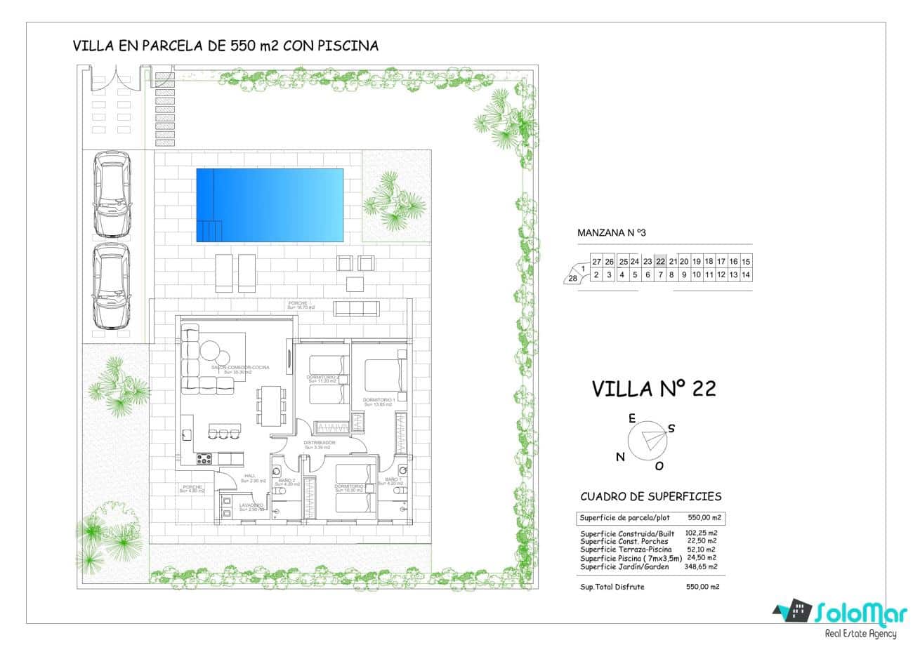 3 bedroom Villa for sale in Calasparra with pool - € 319,000 (Ref: 7685962)