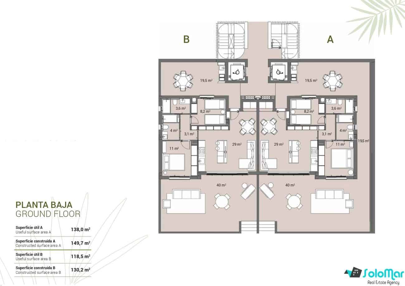 2 soverom Leilighet til salgs i Guardamar del Segura med svømmebasseng - € 319 000 (Ref: 7723338)