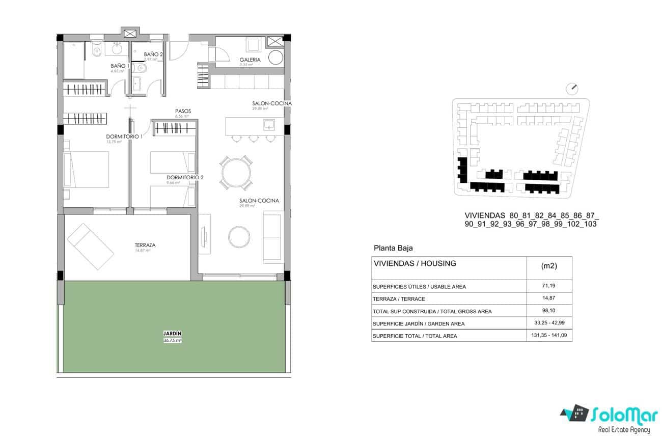 2 sypialnia Apartament na sprzedaż w Torrevieja z basenem - 360 000 € (Ref: 7737394)