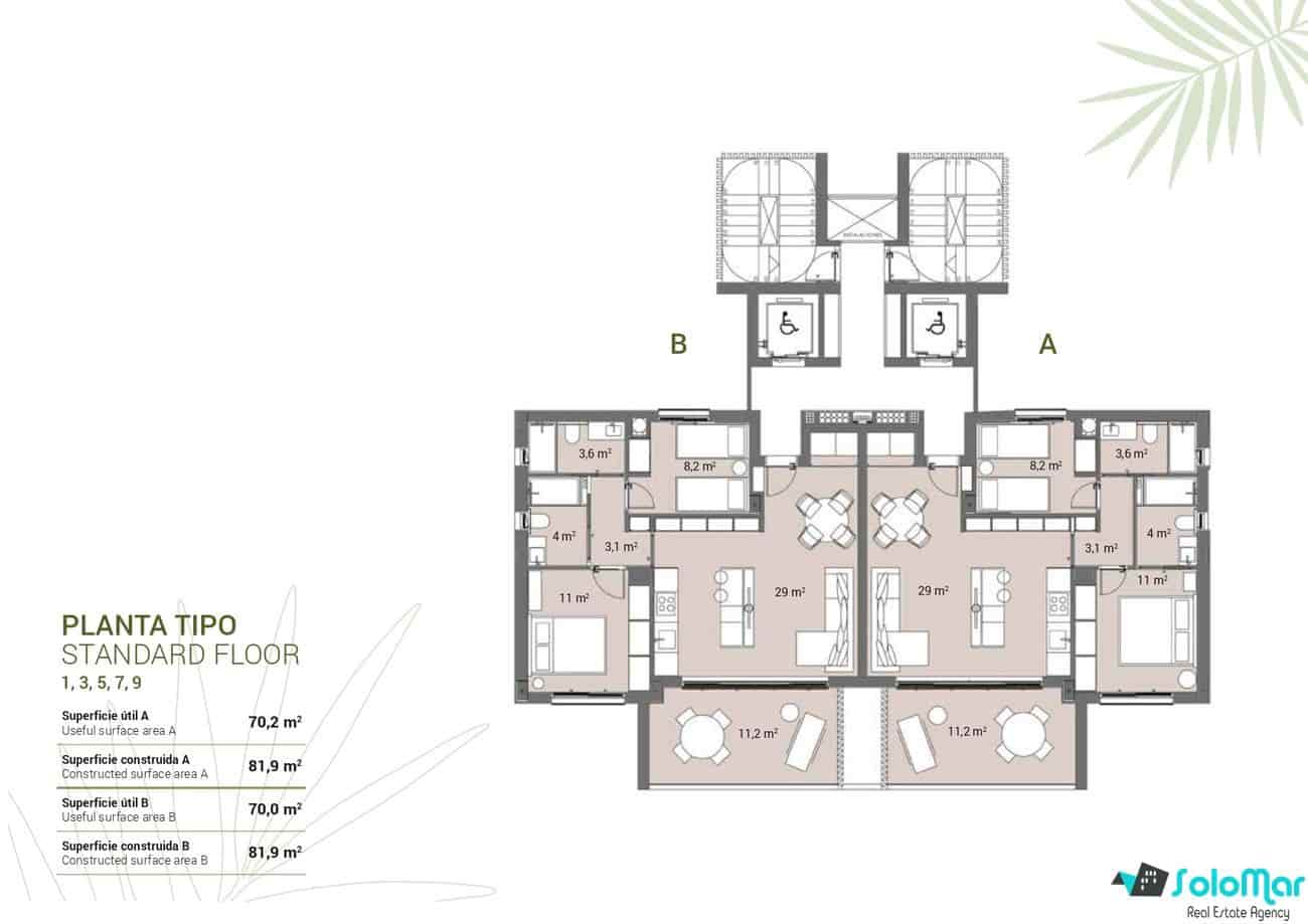 2 chambre Appartement à vendre à Guardamar del Segura avec piscine - 259 000 € (Ref: 7757816)