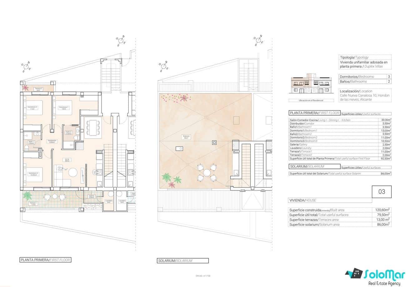 3 soverom Penthouse til salgs i Hondon de las Nieves - € 215 000 (Ref: 7877896)
