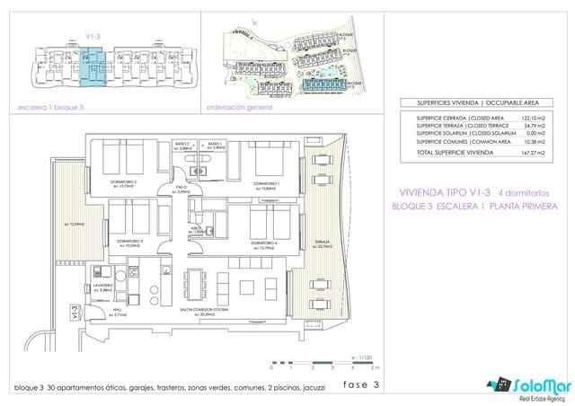 4 chambre Appartement à vendre à Playa Flamenca, Orihuela avec piscine - 505 000 € (Ref: 7978172)