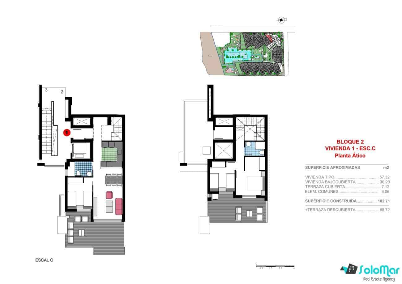 3 soverom Penthouse til salgs i Denia med svømmebasseng - € 599 000 (Ref: 8019077)