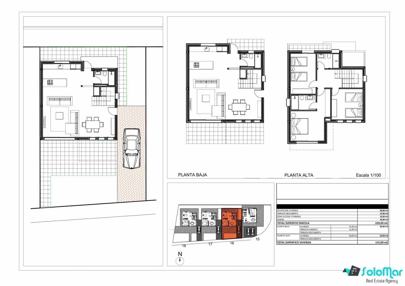 3 soveværelse Byhus til salg i Denia med swimmingpool - € 675.000 (Ref: 8031254)