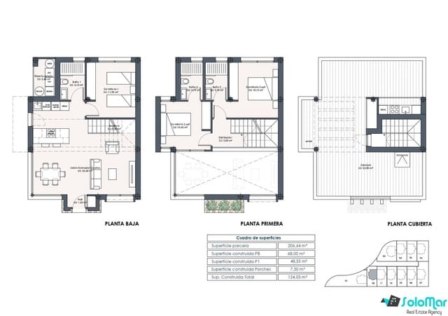 3 bedroom Townhouse for sale in Los Montesinos with pool - € 485,000 (Ref: 8086446)
